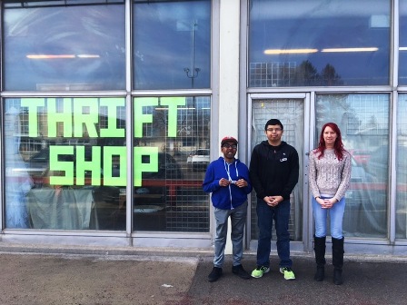 Image: Trailblazers staff and volunteers at Prairie Crocus thrift store