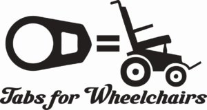 Tabs for Wheelchairs decal